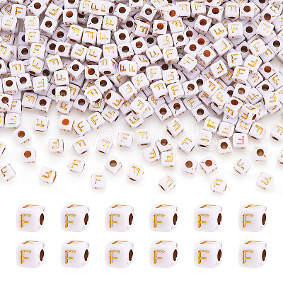 Opaque Acrylic Beads MACR-TAG0001-07F-1