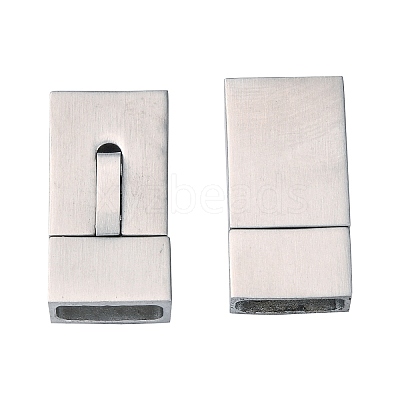 Tarnish Resistant 304 Stainless Steel Bayonet Clasps X-STAS-P180-38P-1