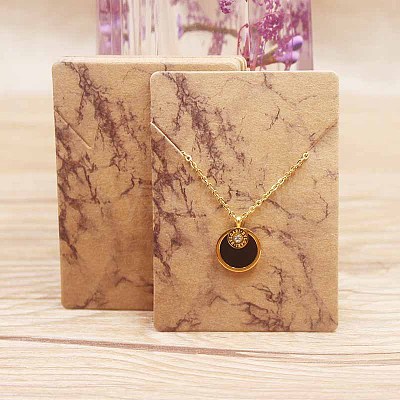 Cardboard Necklace Display Cards CDIS-F002-03A-1