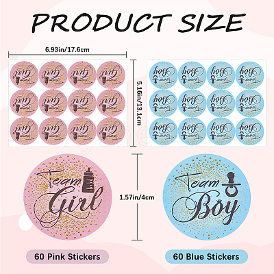 2 Sheets 2 Colors Gold Stamping Round Dot Paper Sealed Decorative Stickers STIC-WH0004-19-1