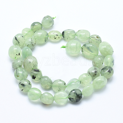 Natural Prehnite Beads Strands X-G-E483-71-1