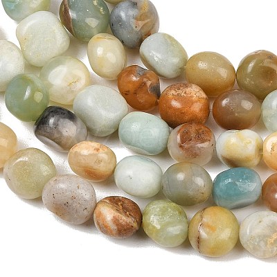 Natural Flower Amazonite Beads Strands GG-CBA787B-A26-1