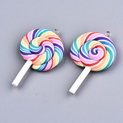 Handmade Polymer Clay Charms X-CLAY-T016-80B-1