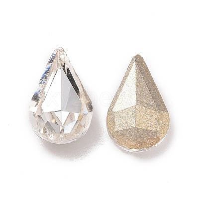 Glass Rhinestone Cabochons GGLA-P002-07B-01-1