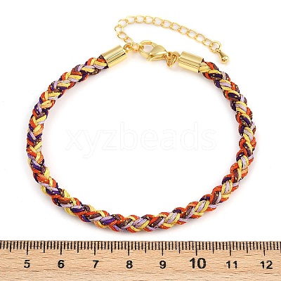 4MM Braided Nylon Cord Bracelets FIND-A057-01G-20-1