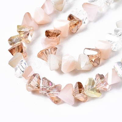 Electroplate Glass Beads Strands X-EGLA-N002-06I-1
