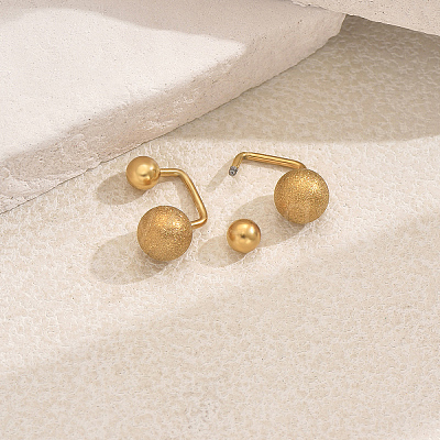 Round Stainless Steel Stud Earrings ED0217-1