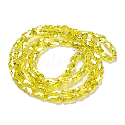 Electroplate Glass Beads Strands EGLA-P066-01A-AB15-1