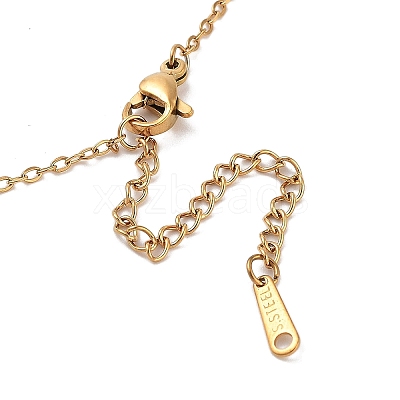 PVD Vacuum Plating 201 Stainless Steel Necklaces NJEW-R267-01U-G-1