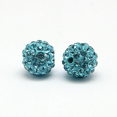Polymer Clay Rhinestone Beads X-RB-A053-4mm-03-1