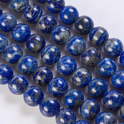Natural Lapis Lazuli Beads Strands G-K254-01-10mm-1