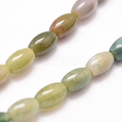 Natural Indian Agate Beads Strands G-N0173-03-4x6mm-1