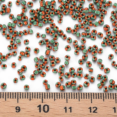 12/0 Two Tone Opaque Glass Seed Beads SEED-T006-01A-A01-1