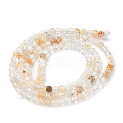 Natural White Topaz Beads Strands G-RM250101-E9-1