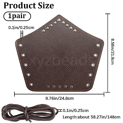 Adjustable Imitation Leather Cord Bracelet AJEW-WH0342-91B-1
