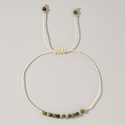 Natural stone and copper bead handmade bracelet VA8051-5-1