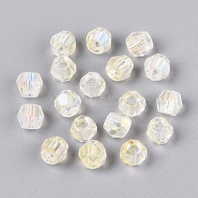Transparent Spray Painted Glass Beads LS-EGLA-N018-4mm-10-1