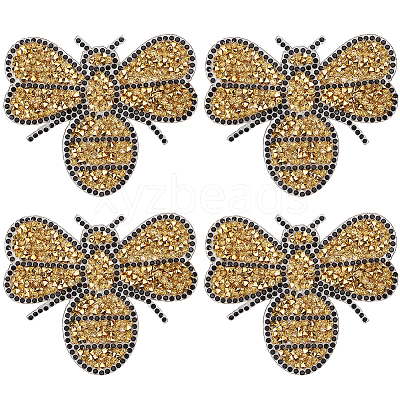 8Pcs Rhinestones Sew on/Iron on Patches DIY-GF0014-05-1