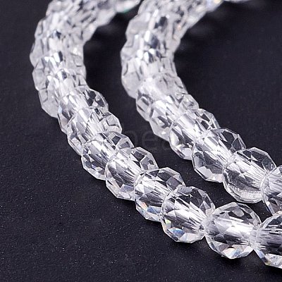 Transparent Glass Beads Strands GLAA-C019-01B-06-1