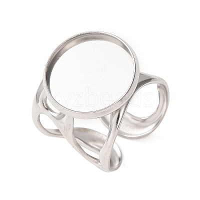 304 Stainless Steel Cuff Ring Components SA-CBA76C4-02P-05-1