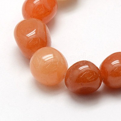 Natural Red Aventurine Nuggets Beads Strands X-G-L154-12-1