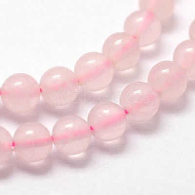 Natural Rose Quartz Beads Strands X-G-N0195-04-3mm-1