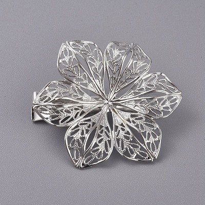 Hair Accessories Iron Alligator Hair Clip Findings IFIN-L035-03P-1
