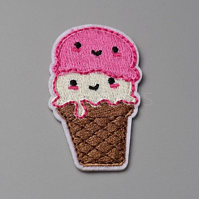 Summer Theme Polyester Computerized Embroidery Cloth Iron on/Sew on Patches PATC-WH0010-07F-1