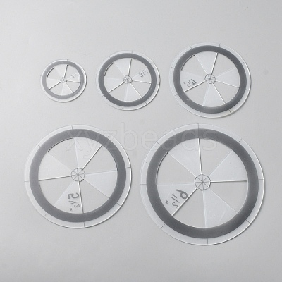 Acrylic Quilting Circle Template TOOL-WH0039-48-1