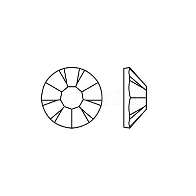 Preciosa® MAXIMA Crystal No Hotfix Flatback Stones Y-PRC-NSS8-33400-200-1