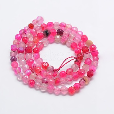 Natural Agate Round Beads Strand X-G-L084-4mm-10-1
