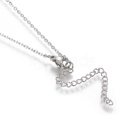 Brass Micro Pave Cubic Zirconia Pendant Necklaces NJEW-I230-09-1