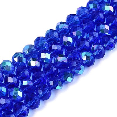 Electroplate Glass Beads Strands LS-EGLA-A044-T8mm-L31-1