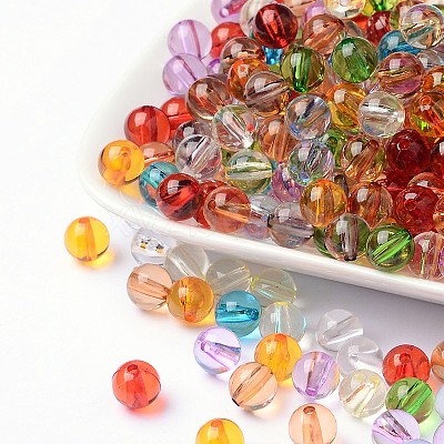 Transparent Acrylic Beads PL572Y-1