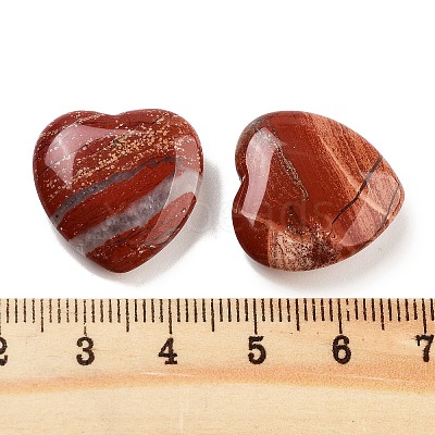 Heart Natural Red Jasper Palm Stones G-C134-06A-20-1