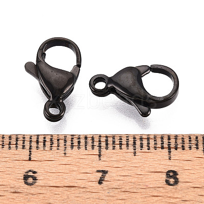 304 Stainless Steel Lobster Claw Clasps STAS-T065-13mm-34B-1