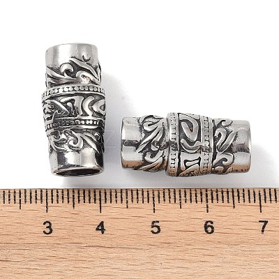Tibetan Style 316 Surgical Stainless Steel Magnetic Clasps Hand Polished STAS-P362-12A-AS-1