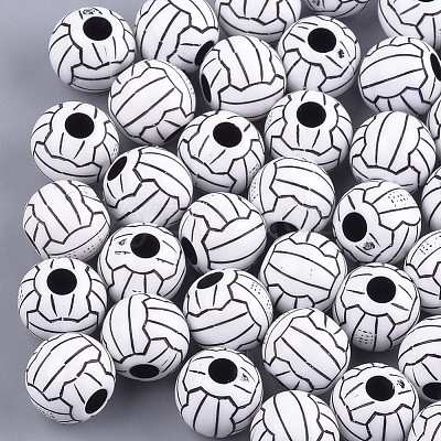 Craft Style Acrylic Beads MACR-T023-18-1