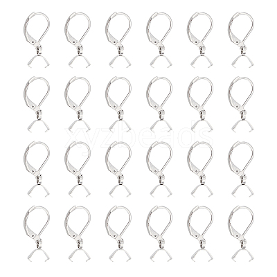 50Pcs 304 Stainless Steel Leverback Earring Findings STAS-UN0041-89-1