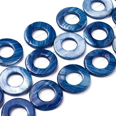 Natural FreshWater Shell Bead Frames SHEL-ZX008-01-1