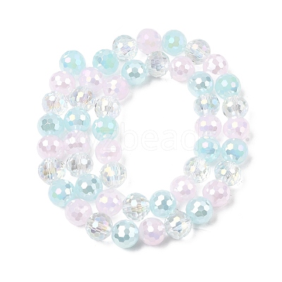 Electroplate Glass Beads Strands EGLA-D300-06-8mm-26-1