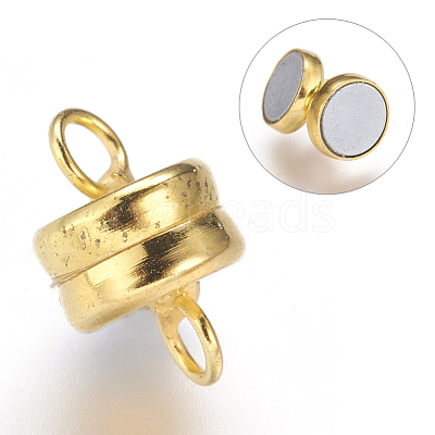 Brass Magnetic Clasps X-KK-P114-07G-1