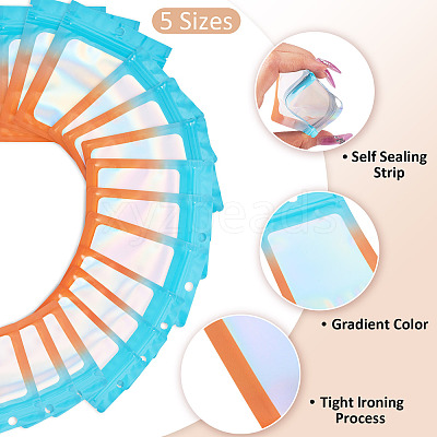 50Pcs 5 Styles Plastic Resealable Bag OPP-TA0001-20-1