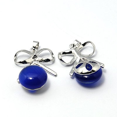 Cat Eye Pendants G-G378-02P-1