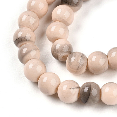 Baking Paint Glass Beads X1-DGLA-N013-8mm-06-1