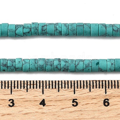 Dyed Synthetic Turquoise Beads Strands G-Z089-A04-O-1