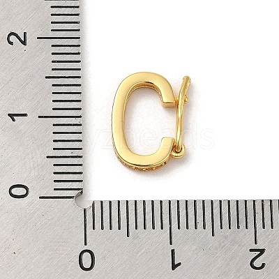 Rack Plating 925 Sterling Silver Twister Clasps STER-E056-026G-A-1