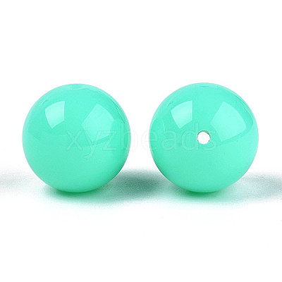 Fluorescence Chunky Acrylic Beads MACR-R517-20mm-06-1