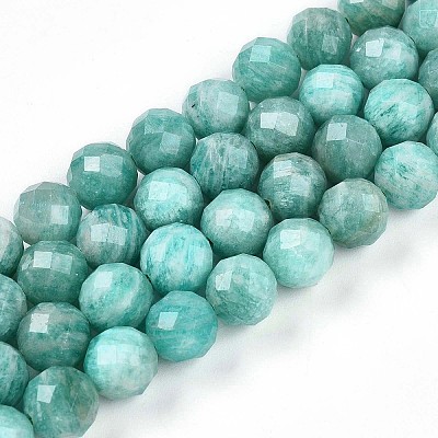 Natural Amazonite Beads Strands G-S345-8mm-25-1