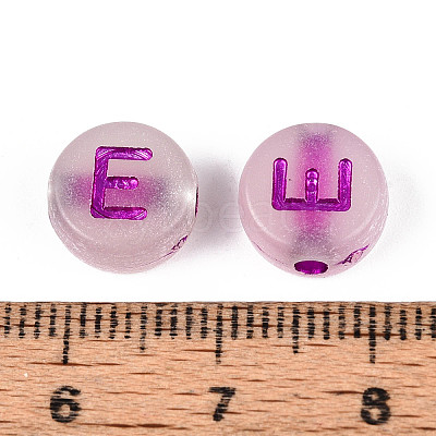 Luminous Frosted Acrylic Beads FACR-T008-02E-1
